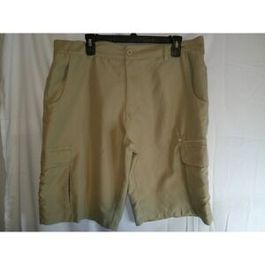 Burnside Cargo Shorts Relaxed Fit Casual Outdoor Khaki Shorts‎ Size 36